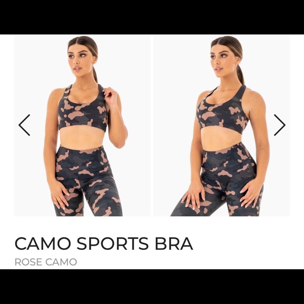 Rose camo cross back bar